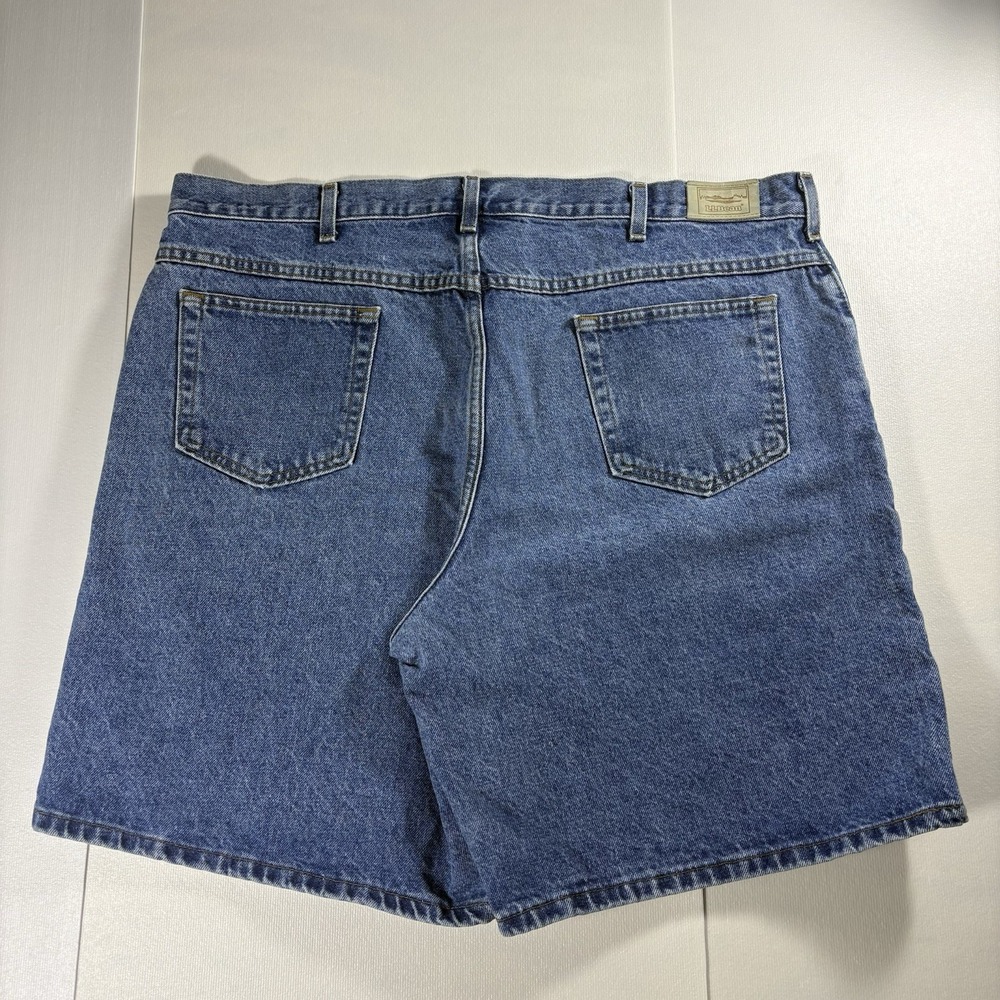 L.L.Bean Double L Men Denim Jean Shorts Size 42 Blue Relaxed Fit 100% Cotton USA